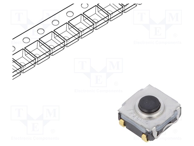 Microswitch TACT; SPST-NO; Pos: 2; 0.05A/32VDC; SMT; none; 3.5mm