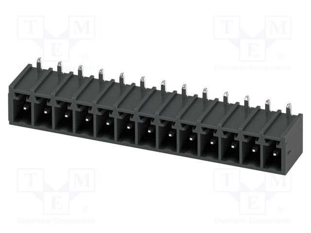 PCB headers, nominal cross section: 1.5 mm2, color: black, n