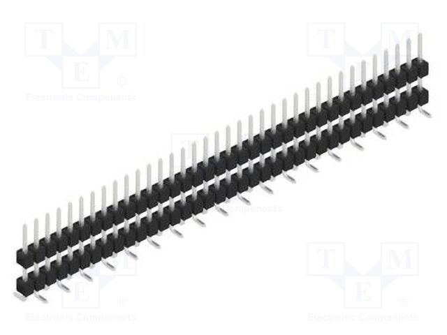 Connector: pin strips; pin header; male; PIN: 36; 2.54mm; SMT; 1x36