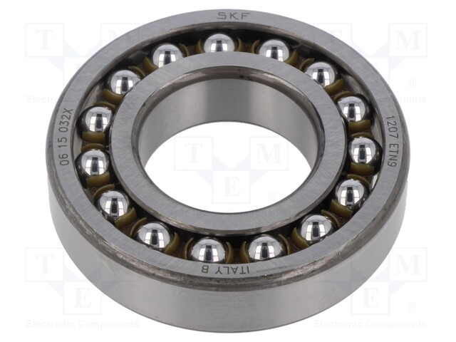 Bearing: double row ball; self-aligning; Øint: 35mm; Øout: 72mm