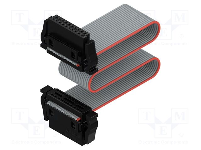 Ribbon cable with IDC connectors; Contacts ph: 1.27mm; PIN: 2x10