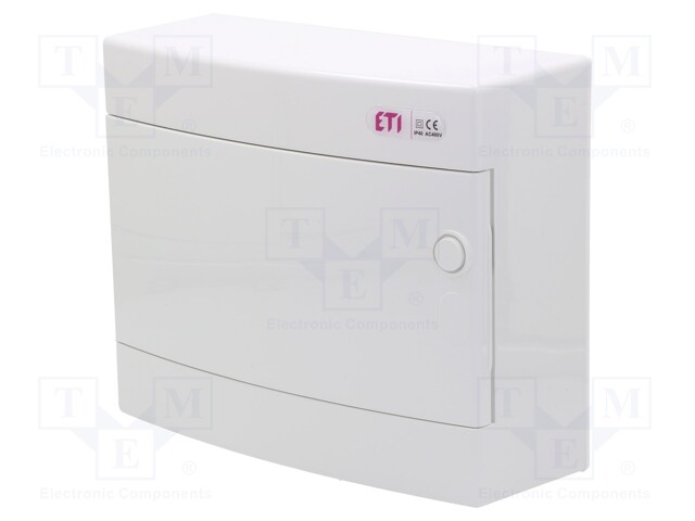 Enclosure: for modular components; IP40; white; No.of mod: 12