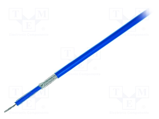 Wire; FZ-LS; stranded; Cu; 1x1mm2; silicone; blue; 16kV; -20÷150°C