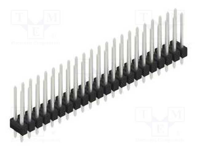 Connector: pin strips; pin header; male; PIN: 44; 2.54mm; THT; 2x22