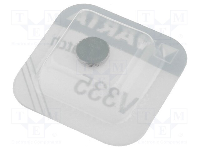 Battery: silver; 1.55V; V335,coin; Batt.no: 1; Ø5.8x1.25mm; 6mAh
