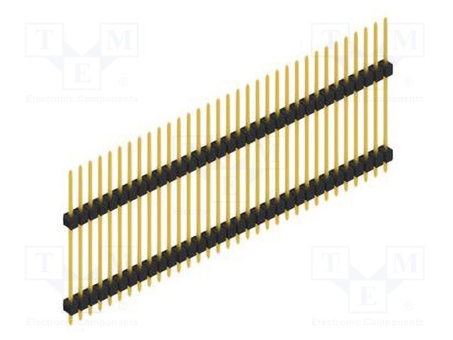 Connector: pin strips; pin header; male; PIN: 33; 2.54mm; THT; 1x33