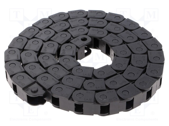 Cable chain; Series: 06; Bend.rad: 18mm; L: 1000mm; Int.width: 10mm