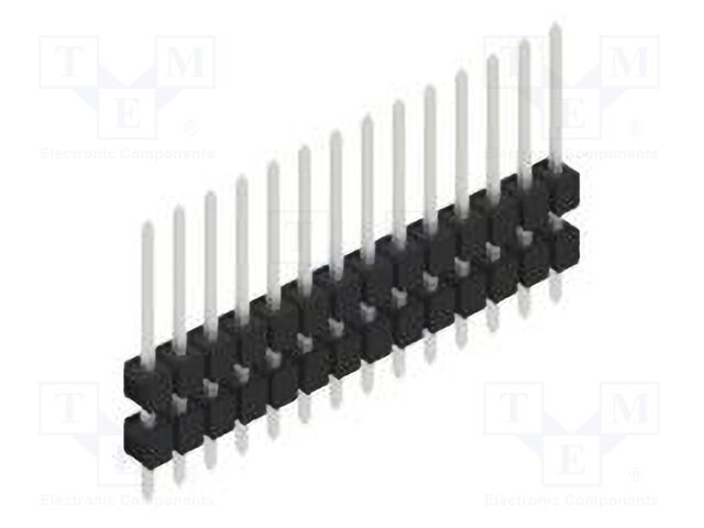 Connector: pin strips; pin header; male; PIN: 14; 2.54mm; THT; 1x14
