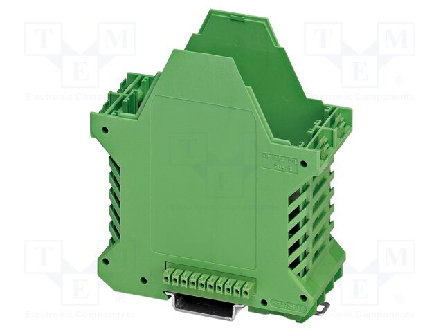 Enclosure base; with FE contact,with terminals; green; UL94V-0