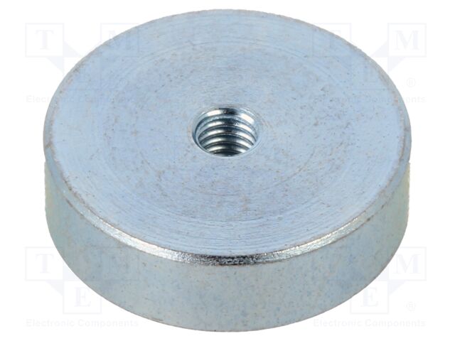 Magnet: permanent; neodymium; 75N; Ø: 16mm; H: 4.5mm; steel