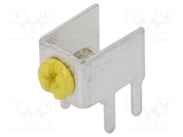 Terminal: screw terminal; THT,screw terminal; yellow; 7.5x5mm