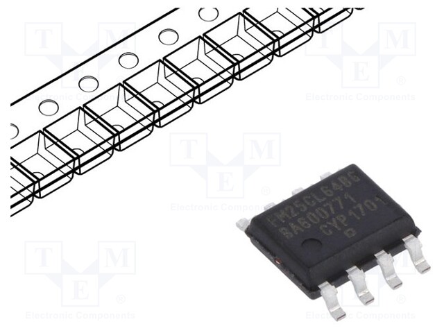 FRAM memory; FRAM; SPI; 8kx8bit; 2.7÷3.6VDC; 20MHz; SO8; serial