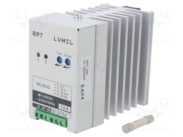 Power controller; 230÷253VAC; DIN,on panel; IP20; 50x105x105mm