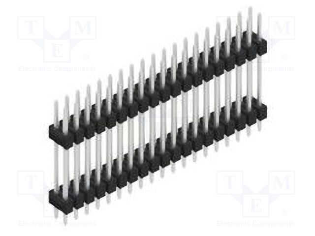 Connector: pin strips; pin header; male; PIN: 38; 2.54mm; THT; 2x19