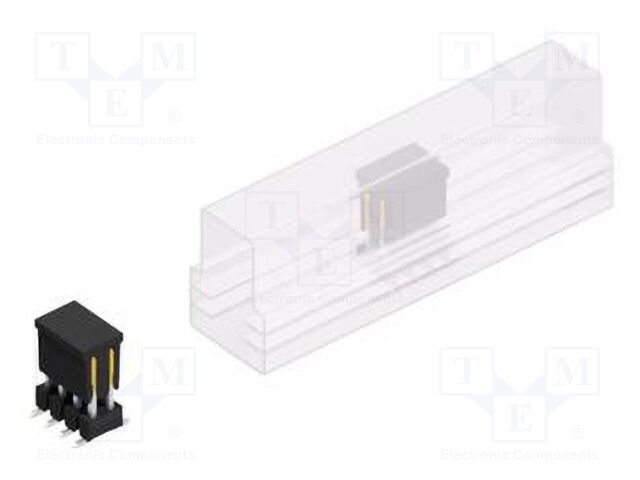 Connector: pin strips; pin header; male; PIN: 8; 2.54mm; SMT; 2x4