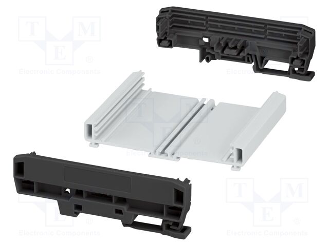 Enclosure: for DIN rail mounting; Y: 127.8mm; X: 103.8mm; UL94V-0