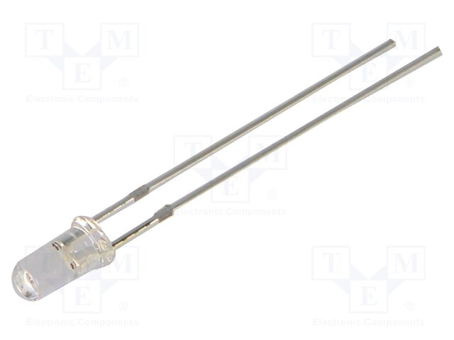 LED; yellow; 3mm; 750÷1120mcd; 50°; Front: flat; 2.1÷2.6VDC