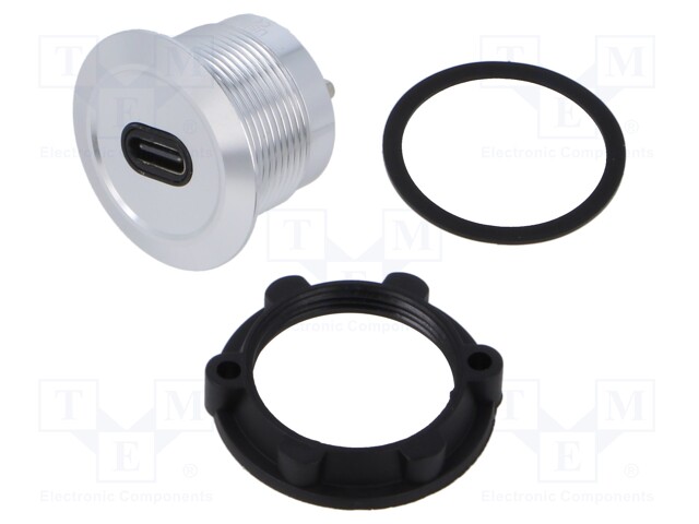 Adapter; for panel mounting,rear side nut; Thread: M22; 1÷10mm