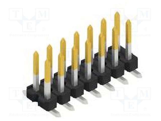 Connector: pin strips; pin header; male; PIN: 14; 2.54mm; SMT; 2x7