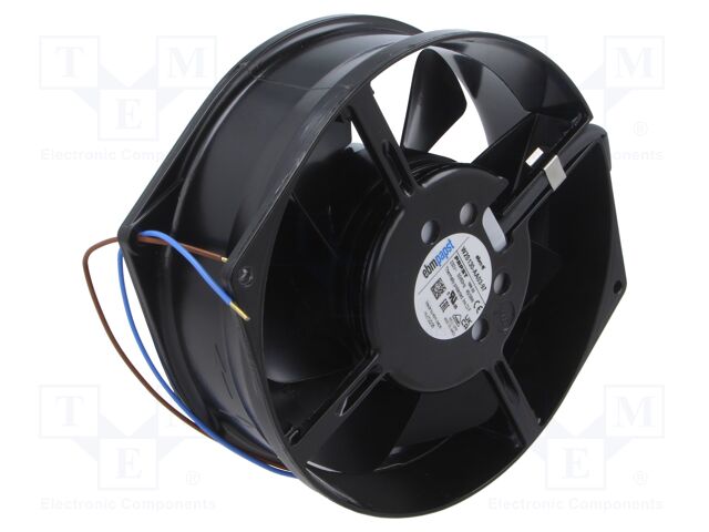Fan: AC; axial; 230VAC; Ø172x55mm; ball; 2800rpm; IP20; Len: 0.33m