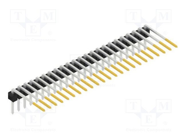 Connector: pin strips; pin header; male; PIN: 23; 2.54mm; THT; 1x23