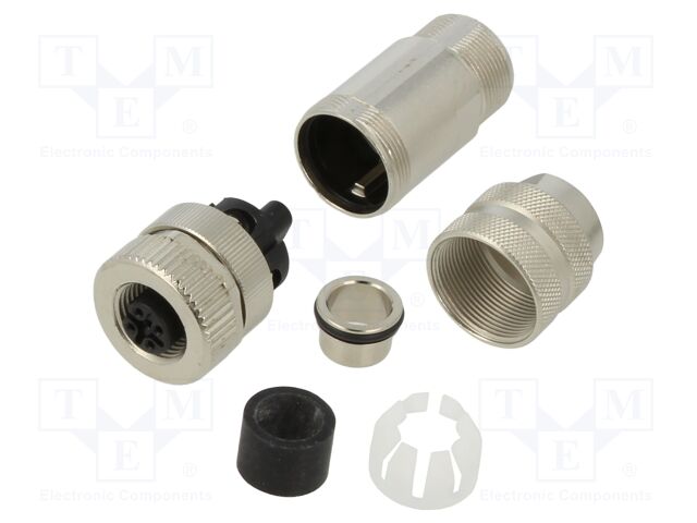 Plug; M12; PIN: 5; female; A code-DeviceNet / CANopen; for cable