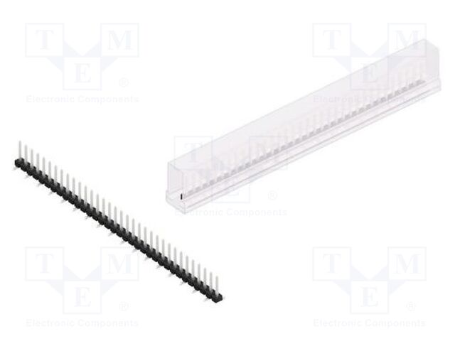 Connector: pin strips; pin header; male; PIN: 34; 2.54mm; SMT; 1x34