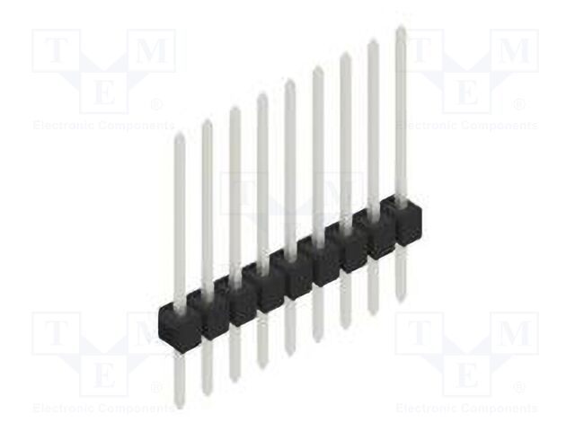 Connector: pin strips; pin header; male; PIN: 9; 2.54mm; THT; 1x9