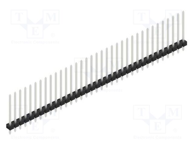 Connector: pin strips; pin header; male; PIN: 35; 2.54mm; THT; 1x35