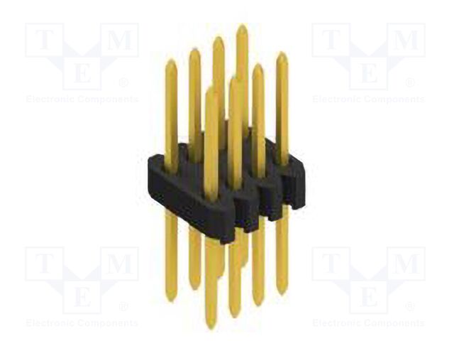 Connector: pin strips; pin header; male; PIN: 8; 1.27mm; THT; 2x4