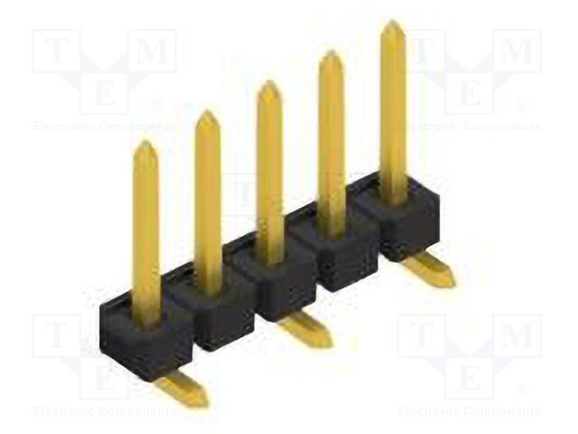 Connector: pin strips; pin header; male; PIN: 5; 2.54mm; SMT; 1x5