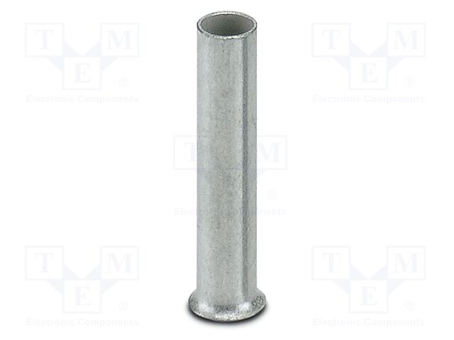 Tip: bootlace ferrule; non-insulated; copper; 1.5mm2; tinned; 10mm