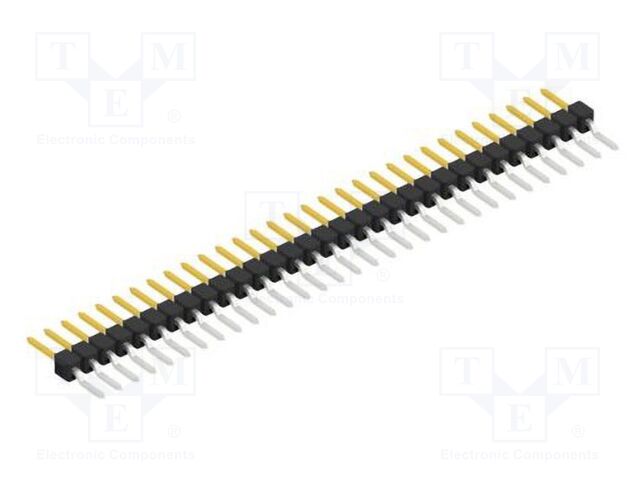 Connector: pin strips; pin header; male; PIN: 31; 2.54mm; SMT; 1x31