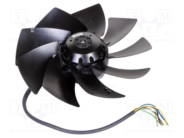 Fan: AC; axial; 230/400VAC; Ø251x74mm; 1830m3/h; 69dBA; ball; IP44