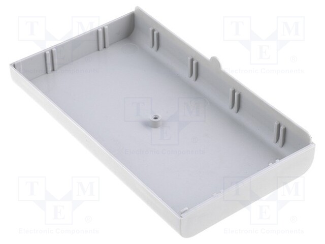 Enclosure: enclosure base; X: 70mm; Y: 123mm; Z: 14.5mm; ABS; grey