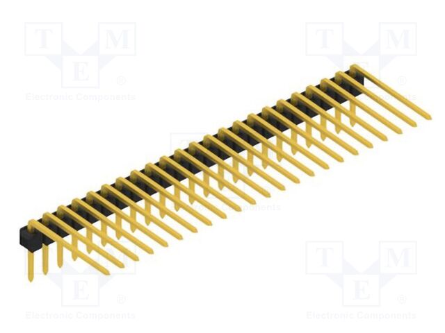Connector: pin strips; pin header; male; PIN: 23; 2.54mm; THT; 1x23