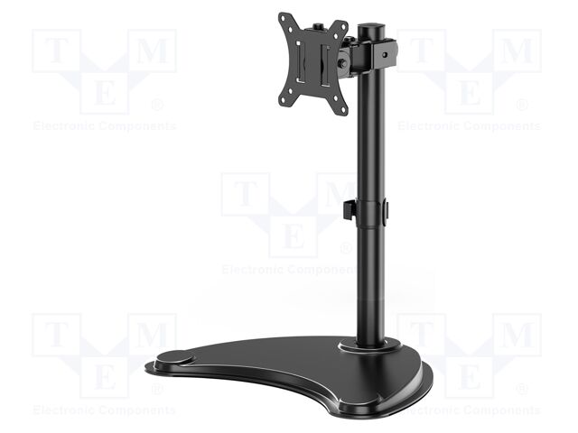 Stand; 9kg; 13÷32"; black; 75x75mm,100x100mm; plastic,steel
