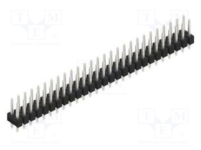 Connector: pin strips; pin header; male; PIN: 54; 2.54mm; THT; 2x27