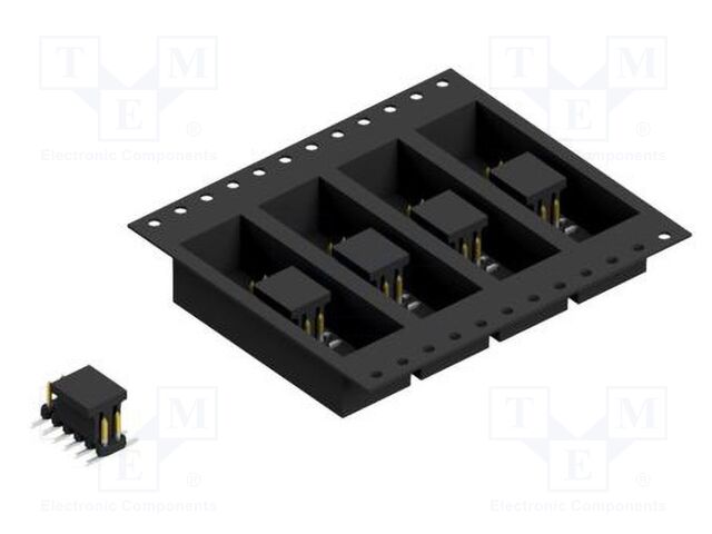 Connector: pin strips; pin header; male; PIN: 12; 2mm; SMT; 2x6; 100V