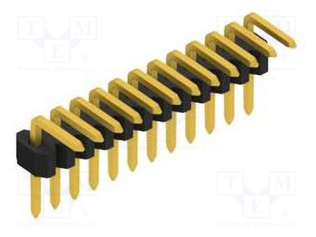 Connector: pin strips; pin header; male; PIN: 12; 1.27mm; THT; 1x12