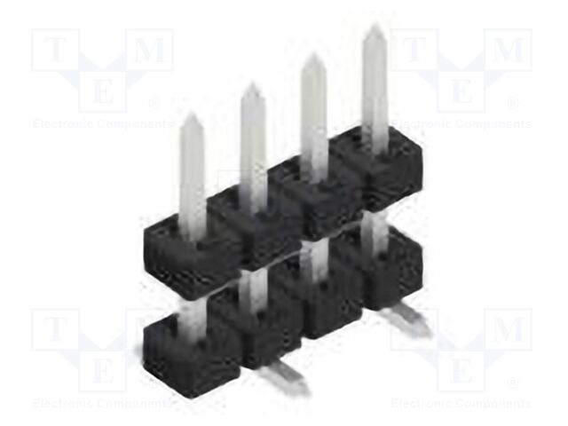 Connector: pin strips; pin header; male; PIN: 4; 2mm; SMT; 1x4; 100V