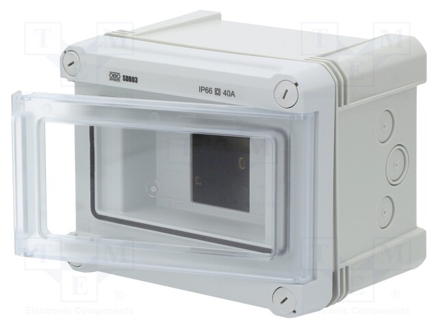 Enclosure: for modular components; IP66; Mounting: wall mount