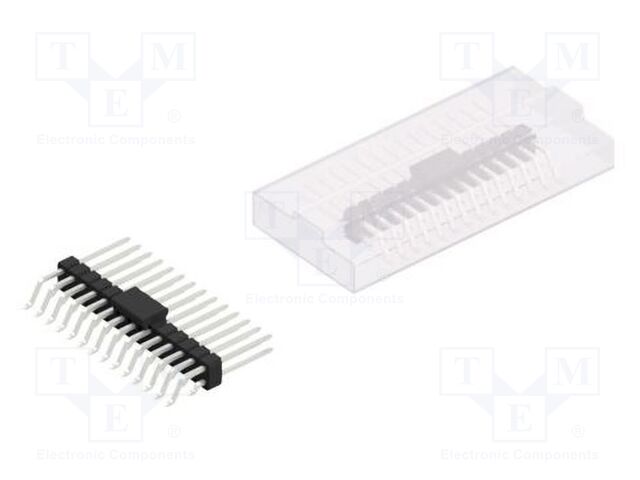 Connector: pin strips; pin header; male; PIN: 28; 2.54mm; SMT; 2x14