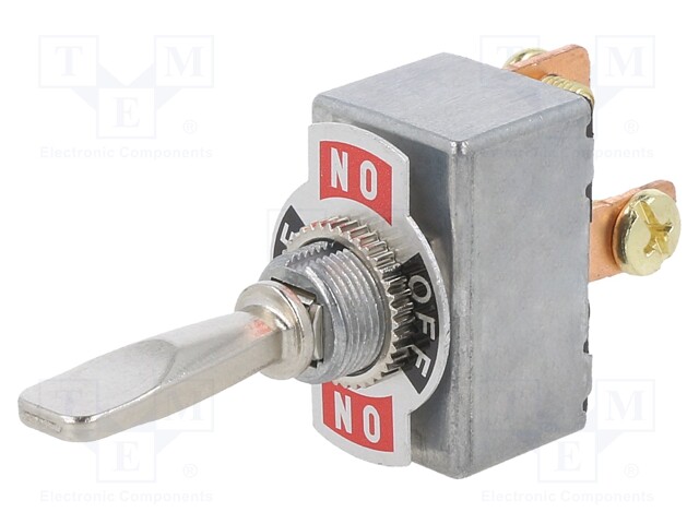 Switch: toggle; Pos: 3; SPDT; ON-OFF-ON; 50A/12VDC; Leads: screw
