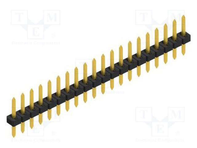 Connector: pin strips; pin header; male; PIN: 20; 2mm; THT; 1x20