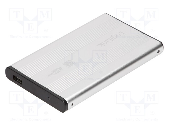 Hard discs housing: 2,5"; PnP and hot-plug; silver; USB,SATA