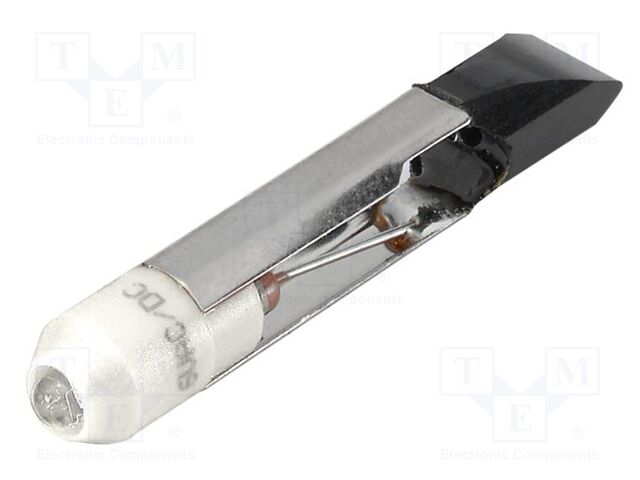 LED lamp; white; T6,8; 12VDC; 12VAC; No.of diodes: 1