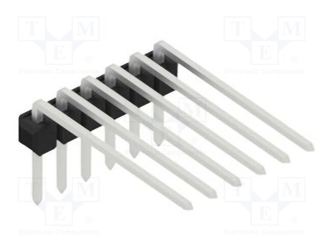 Connector: pin strips; pin header; male; PIN: 6; 2.54mm; THT; 1x6