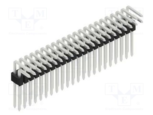 Connector: pin strips; pin header; male; PIN: 44; 1.27mm; THT; 2x22