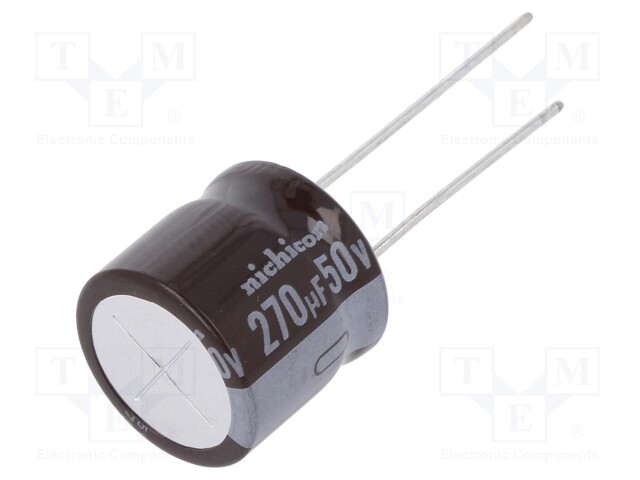 Capacitor: electrolytic; low impedance; THT; 270uF; 50VDC; ±20%